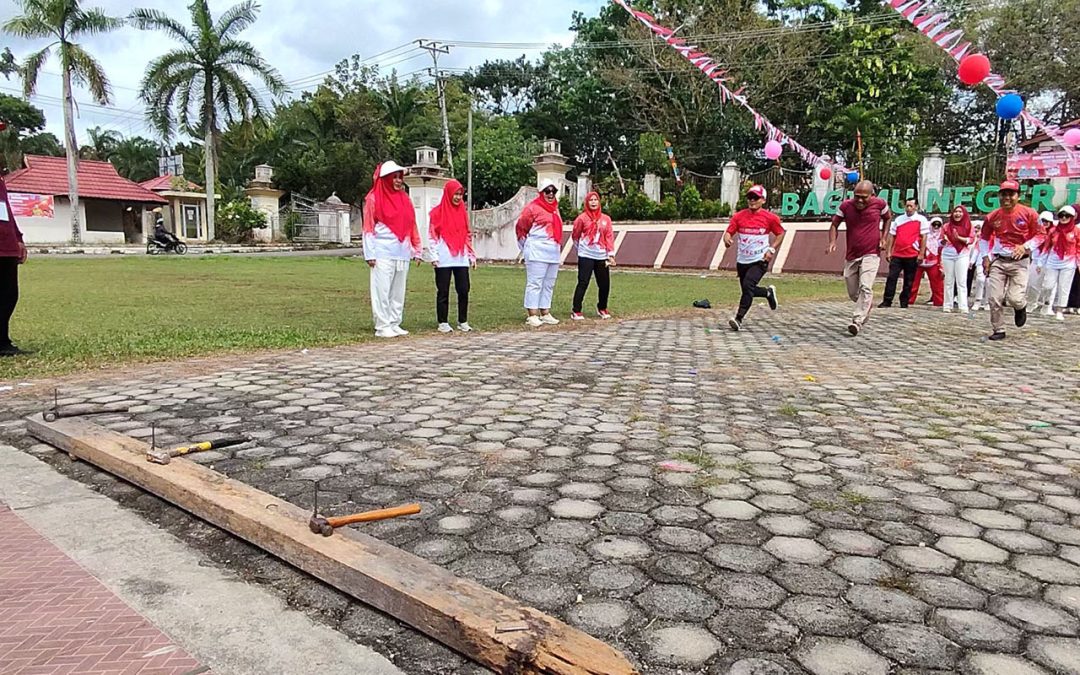 Kominfo Merangin Meriahkan HUT ke 80 RI, Berbagai Fun Games di Lombakan