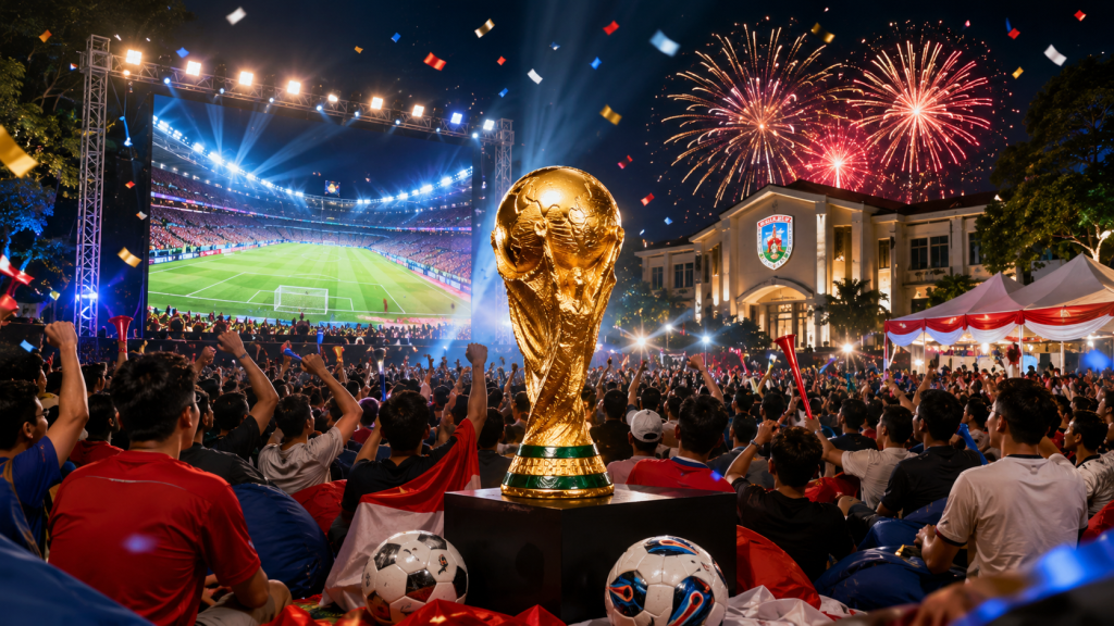Semarak Semifinal dan Final Piala Dunia 2026, Pemerintah Kabupaten Merangin Fasilitasi Nonton Bareng