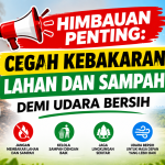 HIMBAUAN PENTING: CEGAH KEBAKARAN LAHAN DAN SAMPAH DEMI UDARA BERSIH
