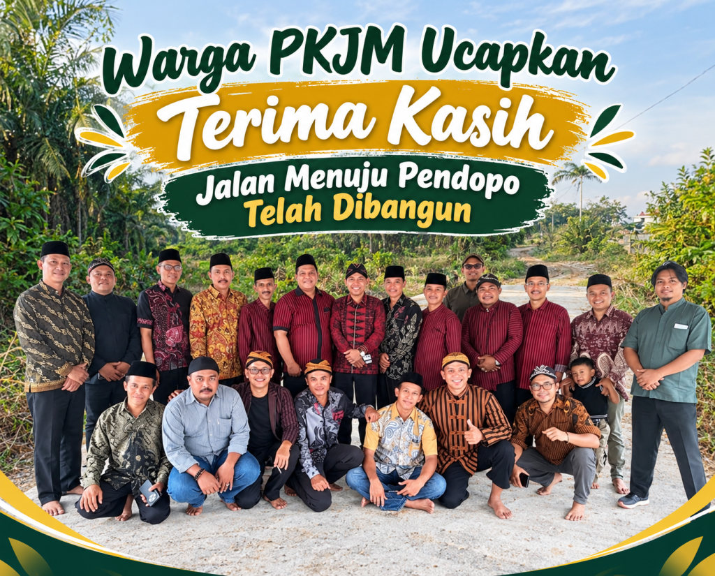 Warga PKJM Ucapkan Terima Kasih, Jalan Menuju Pendopo Telah Dibangun