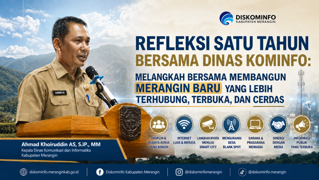 📝 Refleksi Satu Tahun Bersama Dinas Kominfo: Melangkah Bersama Membangun Merangin BARU yang Lebih Terhubung, Terbuka, dan Cerdas