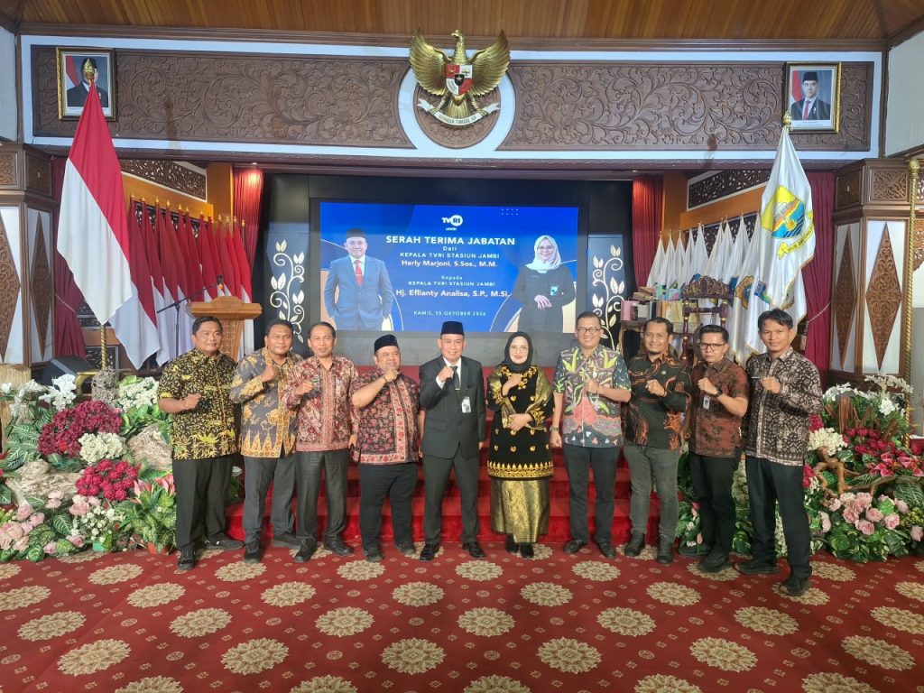 Bupati Merangin Pisah Sambut Kepala Stasiun TVRI Jambi, Semangat Baru